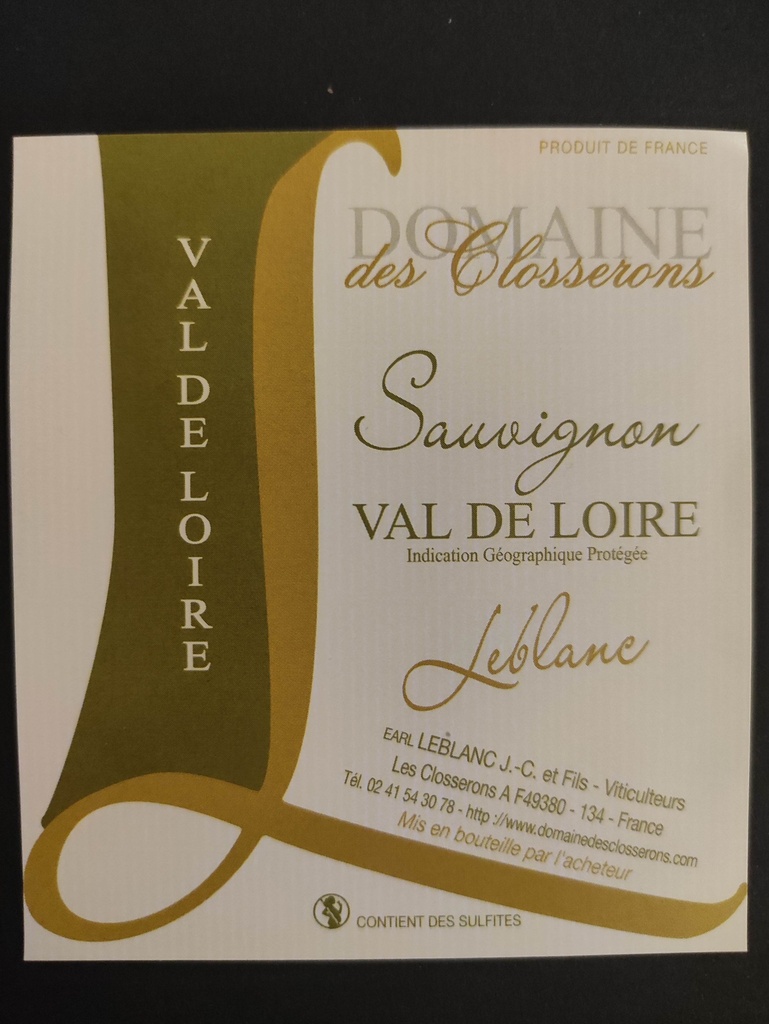 Sauvignon blanc sec - LEBLANC - SAL23