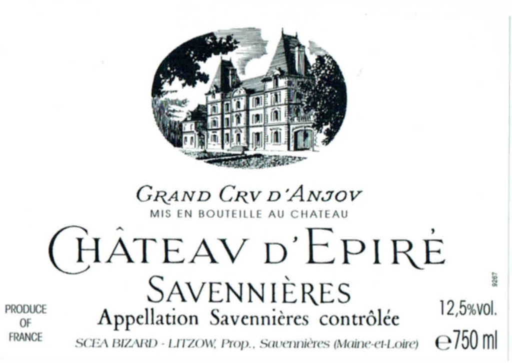 Savennières Sec - Hu Boyau Giloterie - BIZARD - EShb23