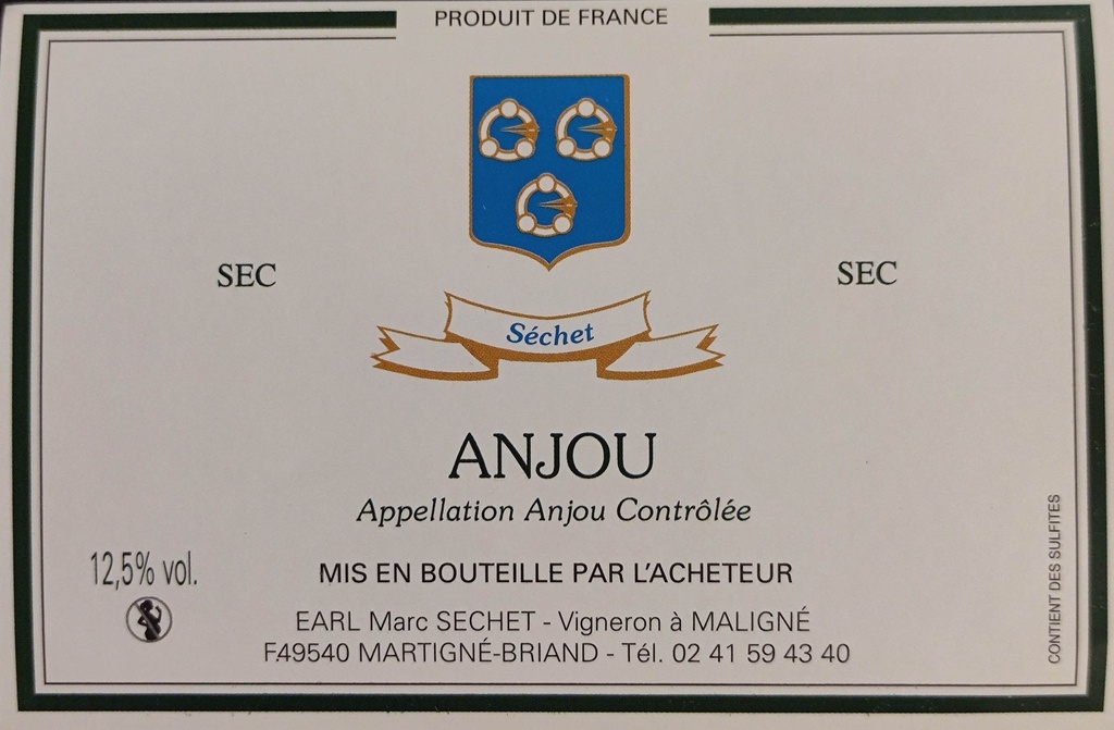 Anjou blanc sec - SECHET - ABSS23