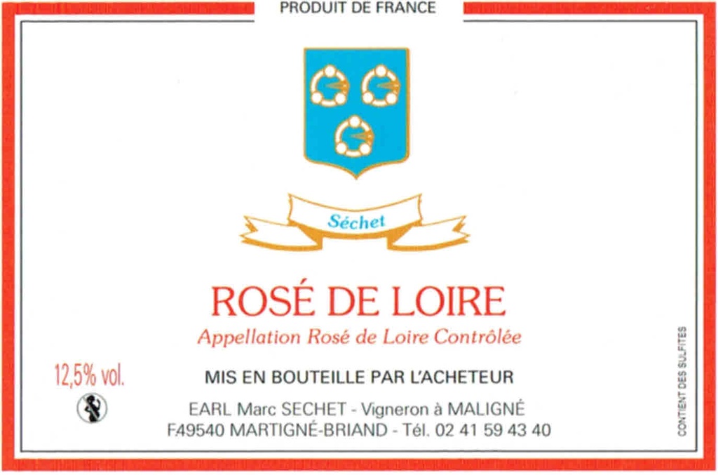 Rosé de Loire - SECHET - RLS23