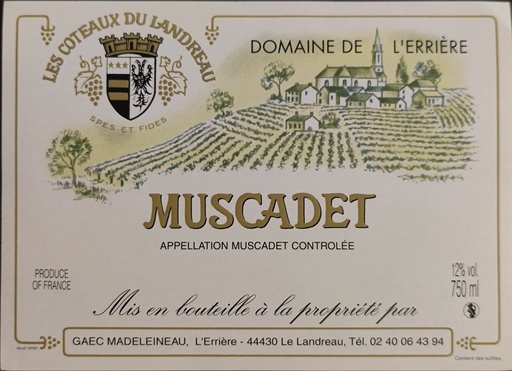 [MU10_23] Muscadet Domaine de l'Errière - Madeleineau - MU10_23